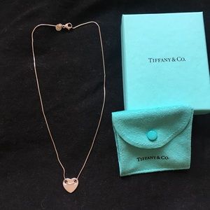Tiffany & co. heart cutout necklace